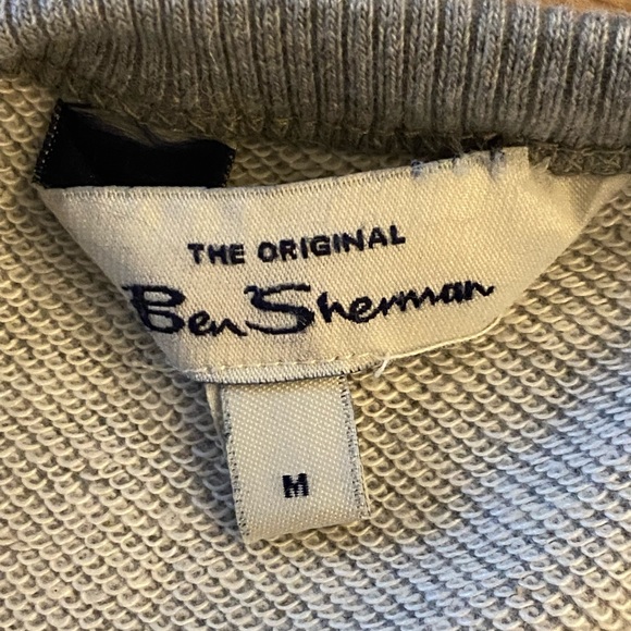 Ben Sherman Signature Organic Cotton Target Sweatshirt - Steel / Mens Size M - Picture 11 of 11